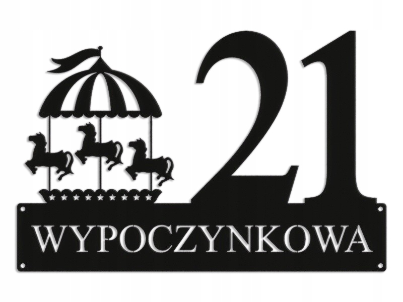 Číslo Na Dom 60 cm Tabuľa Adresa Ocel 2 mm Grafika 5391