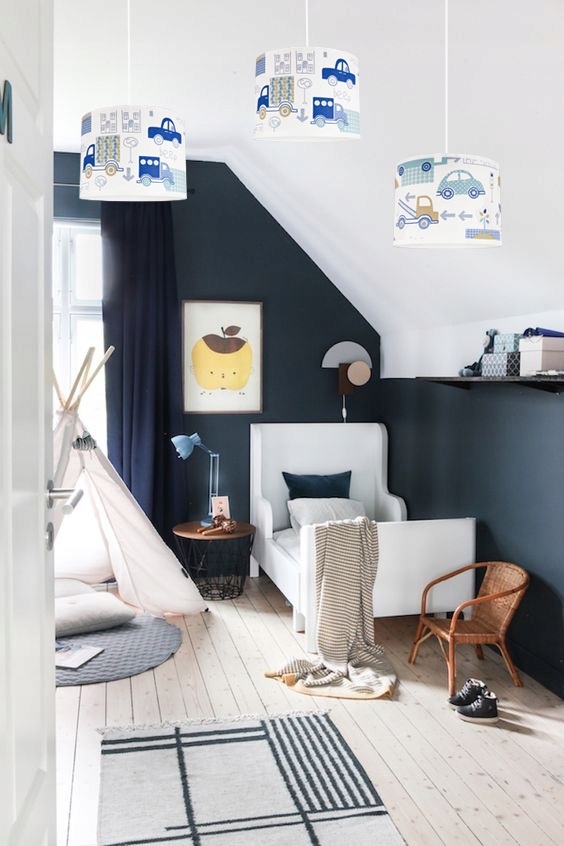 Kinkiet ścienny lampa ścienna AUTKA ABAŻUR kinkiety do pokoju dziecka loft Marka inna