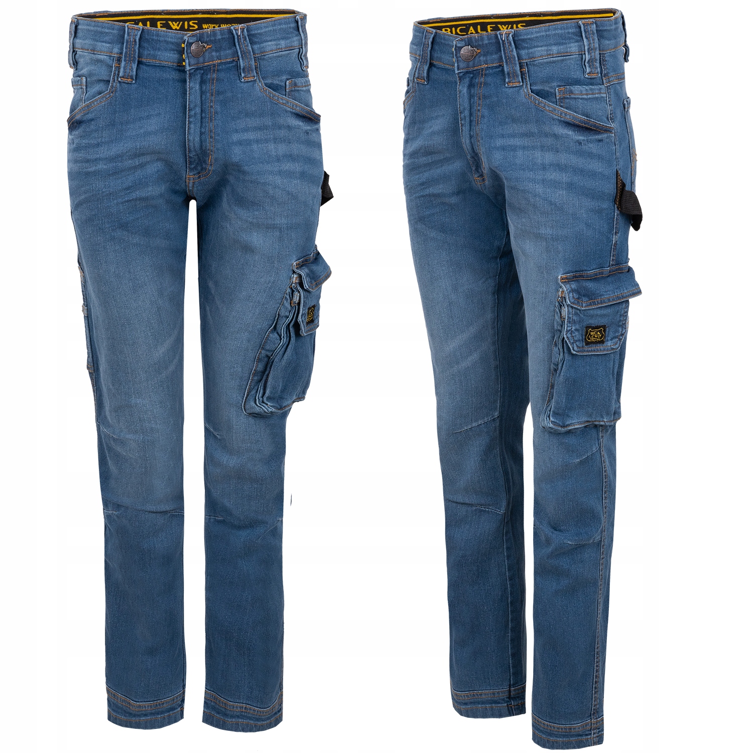 JEANSOWE SPODNIE ROBOCZE MĘSKIE MOCNE SZWY 58 Marka Rica Lewis