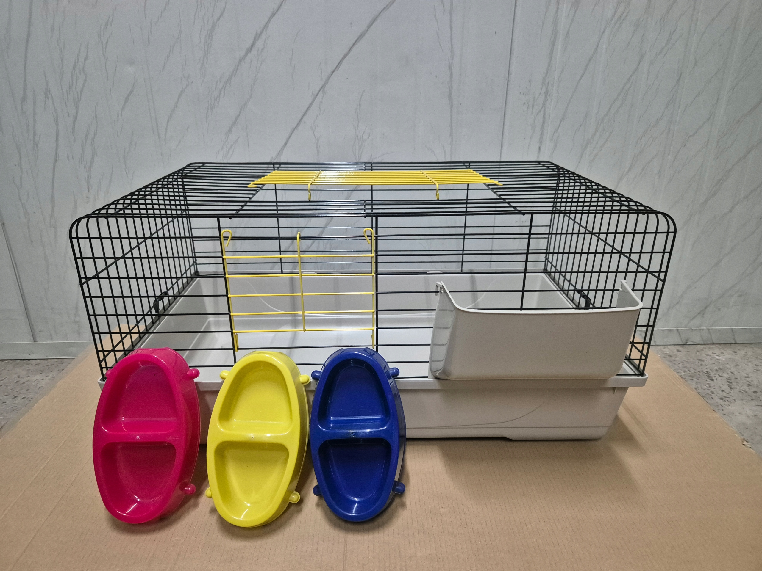 Klec Pro Králíka Morče 80 cm miska Otevíratelná Shora