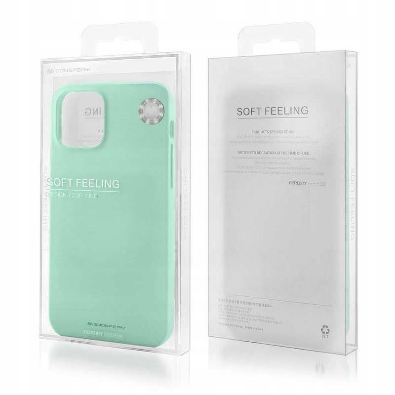 Etui Mercury Soft Feeling do Apple iPhone 13 Pro miętowy