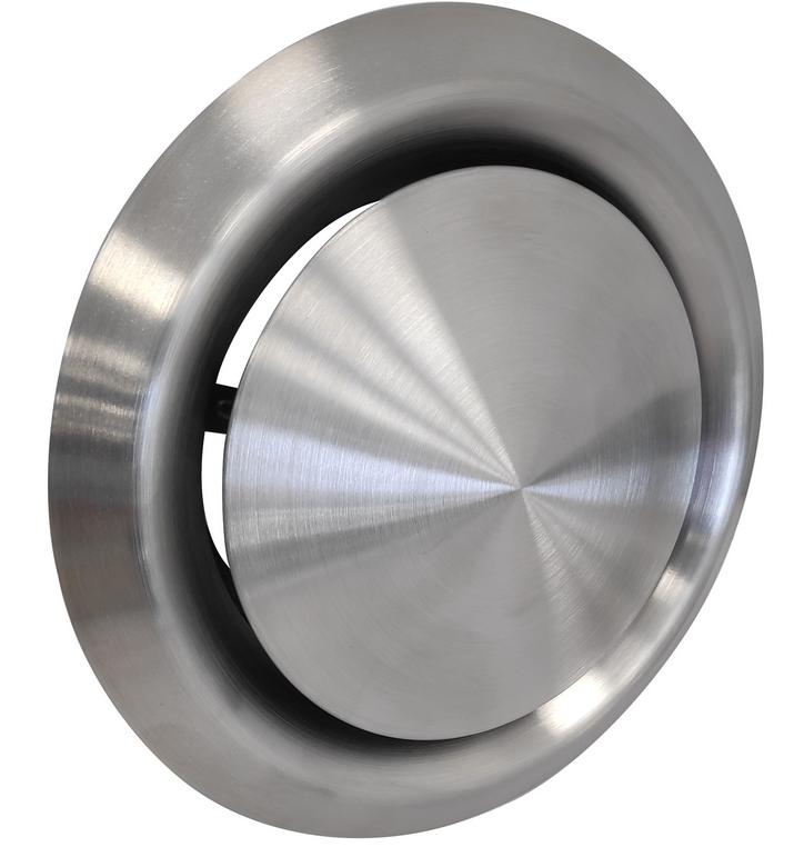 

Anemostat zawór nawiewno wywiewny 100mm Chrom Inox