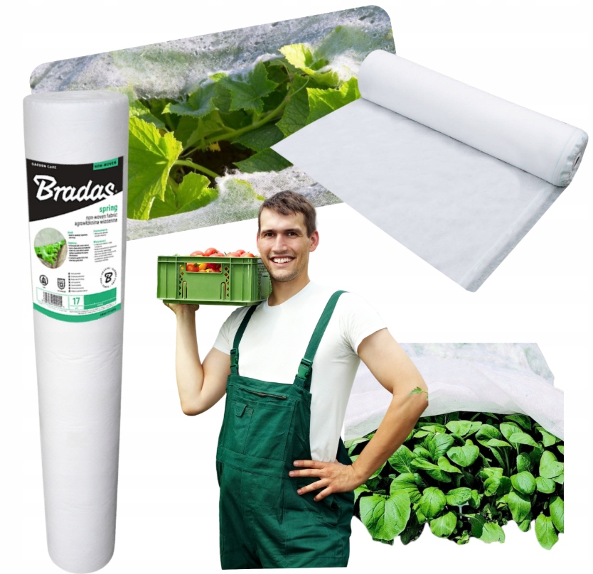 Włóknina wiosenna mata okryciowa 3,2x100 na uprawy warzywa trawę 320m²