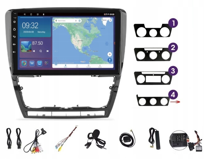 Gps A Android Rádio Škoda Octavia 2 2004-2013 Wifi Usb Carplay 2GB 64GB