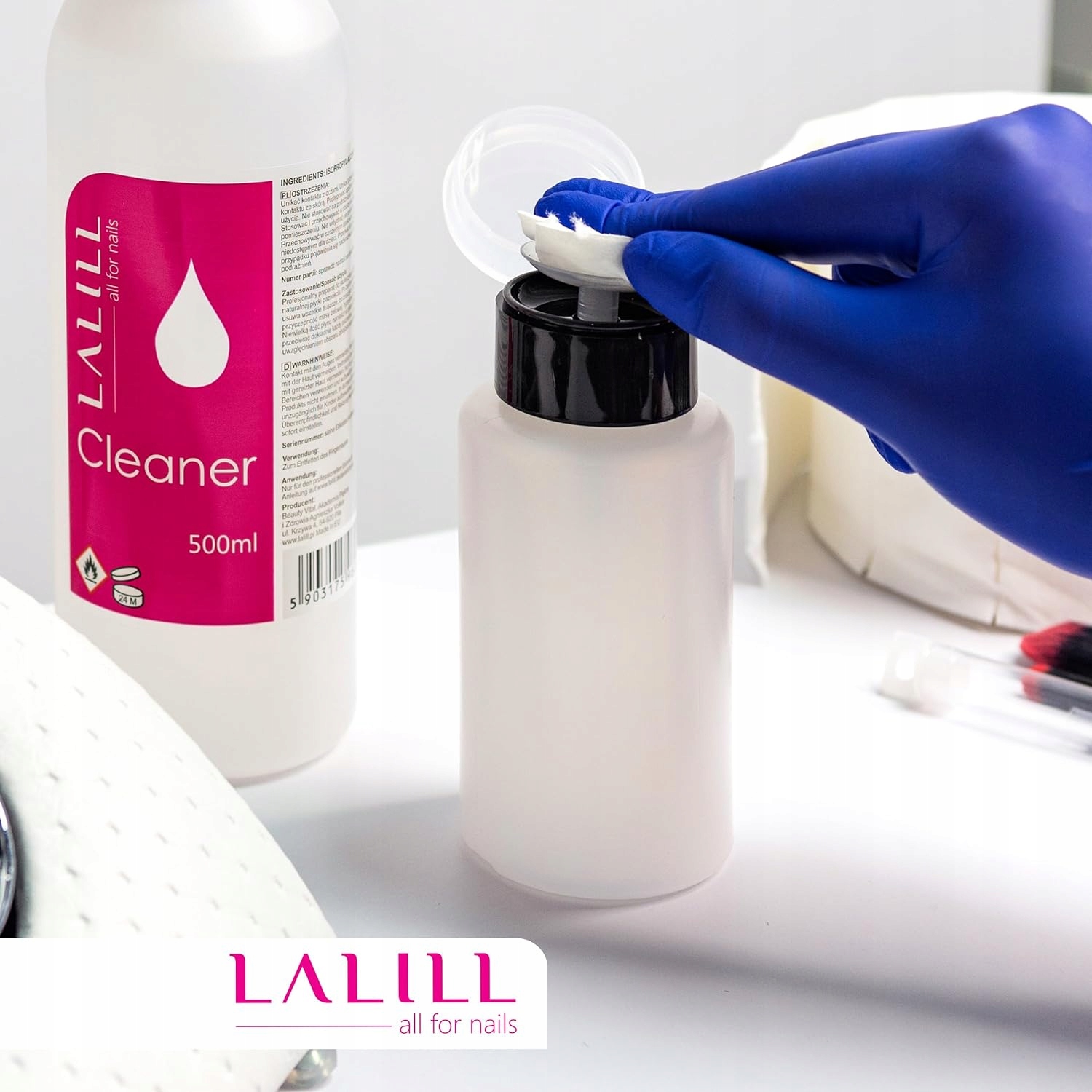 Cleaner LUX odtłuszczacz do paznokci 1000ml LALILL Marka LaLill