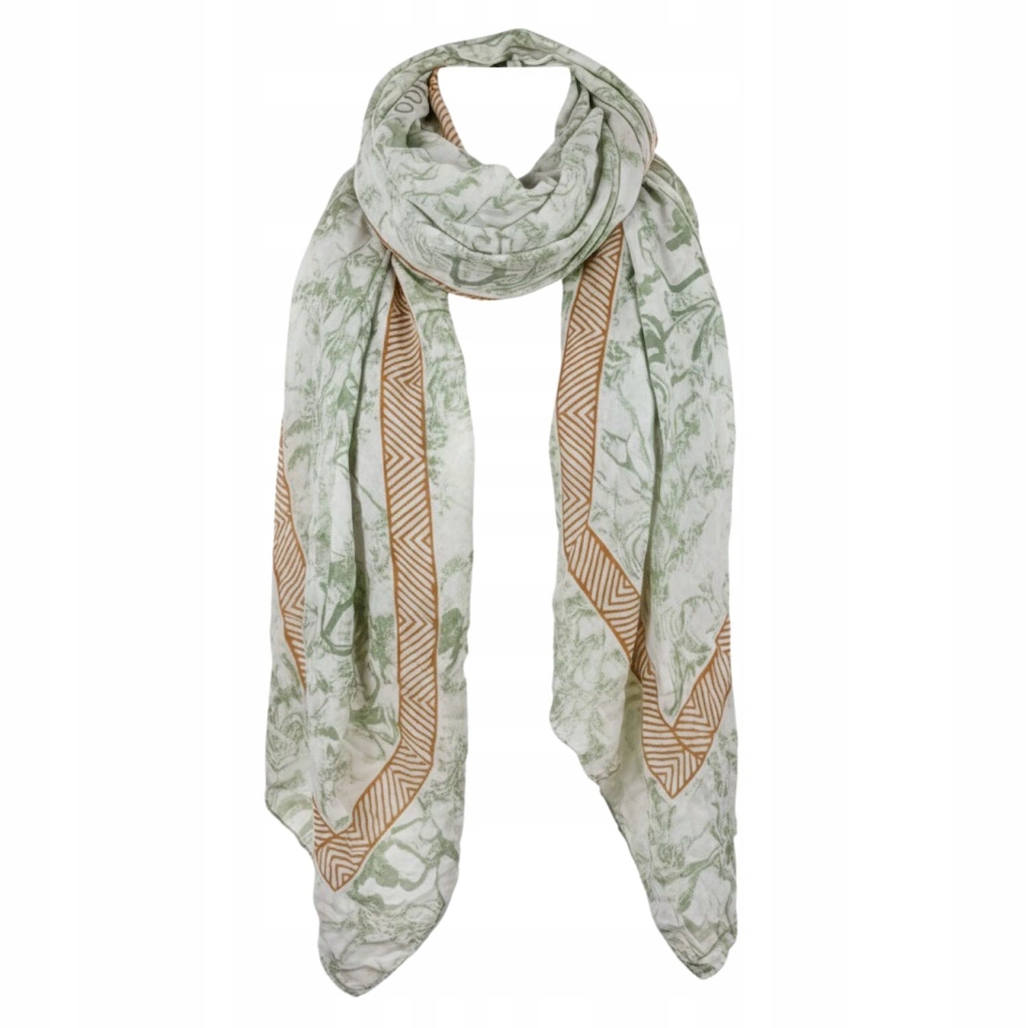 Velký dámský šátek Guess s lehkým vzorem a květinami, 120 x 120 cm