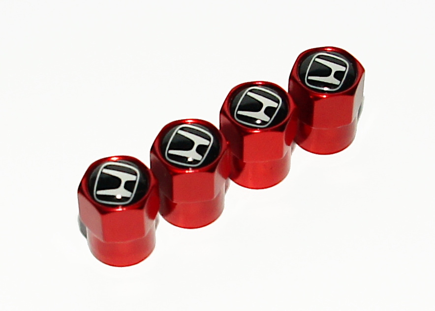 

Nakrętki na wentyle wentylki Honda czerwone tuning