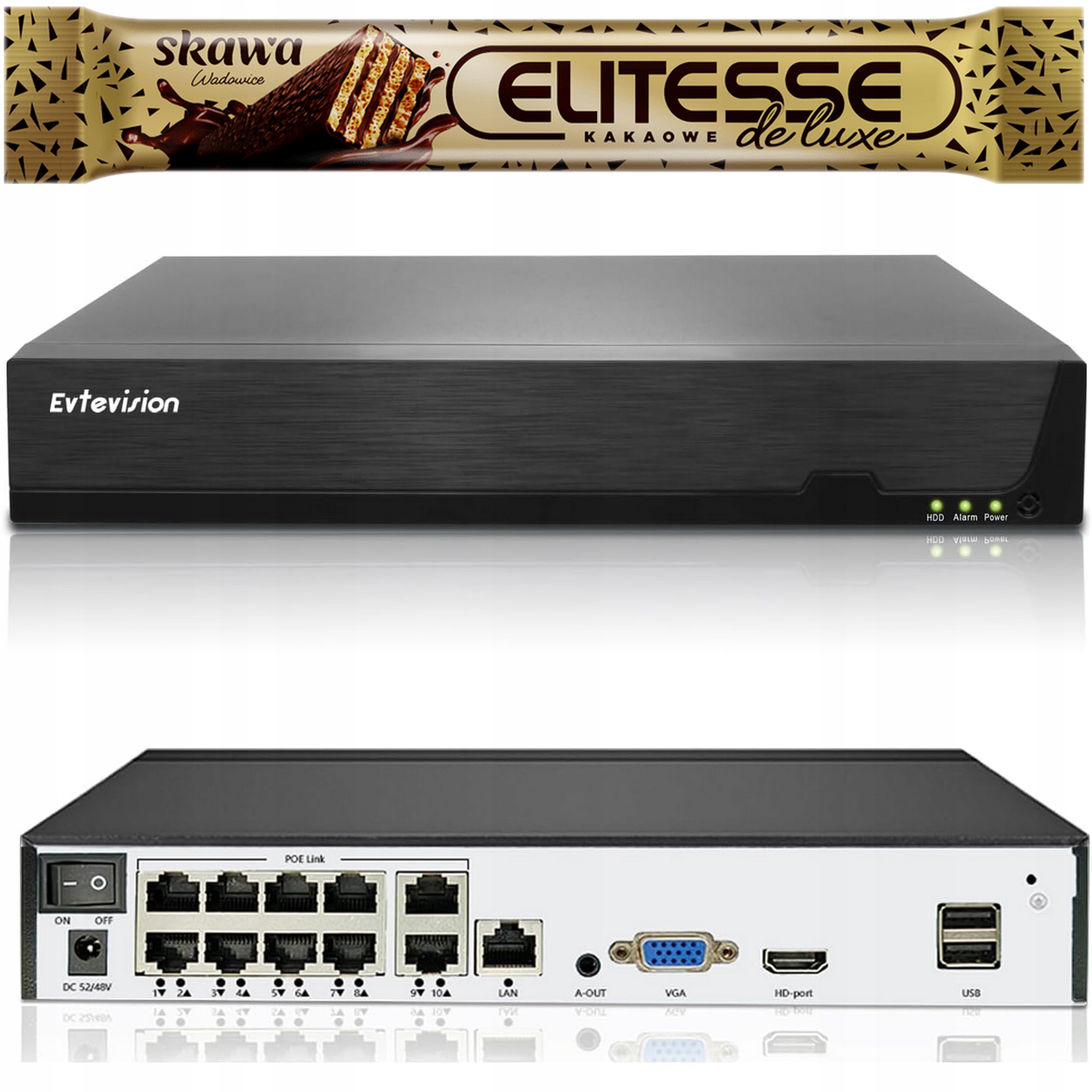 Evtevision 10-kanálový monitorovací systém 4K Nvr Centrala 1080p/720p