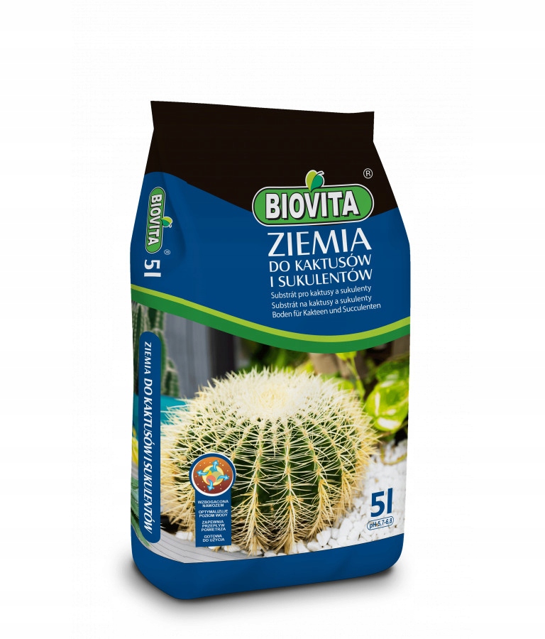 

Z029 Biovita Ziemia do kaktusów i sukulentów 5l a`