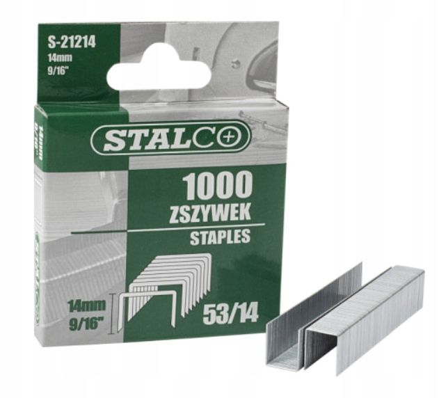 ZSZYWKI TAPICERSKIE 6 mm TYP 53 DO TAKERA 1000 sztuk STALCO