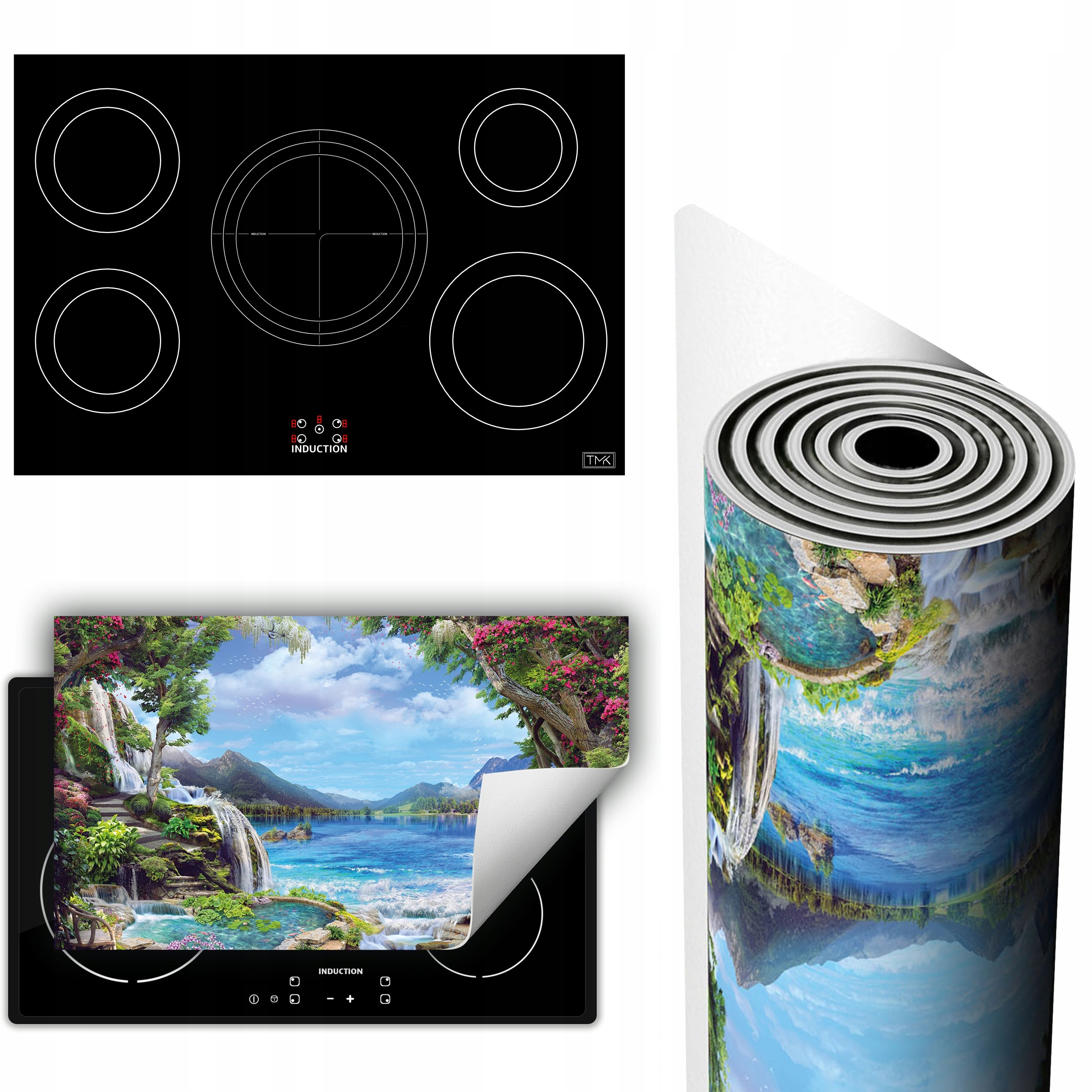 Vinylová Podložka Ochrana Kuchyňské Desky 90x52 moře krajina