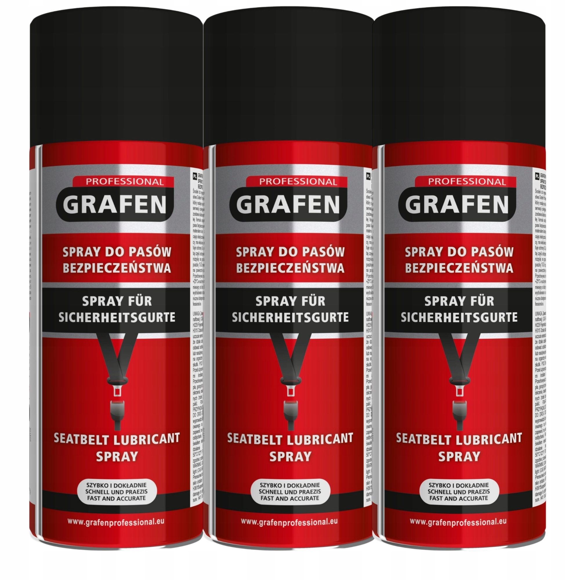 3x Spray Grafen do regeneracji pasów bezpieczeństwa 400ml