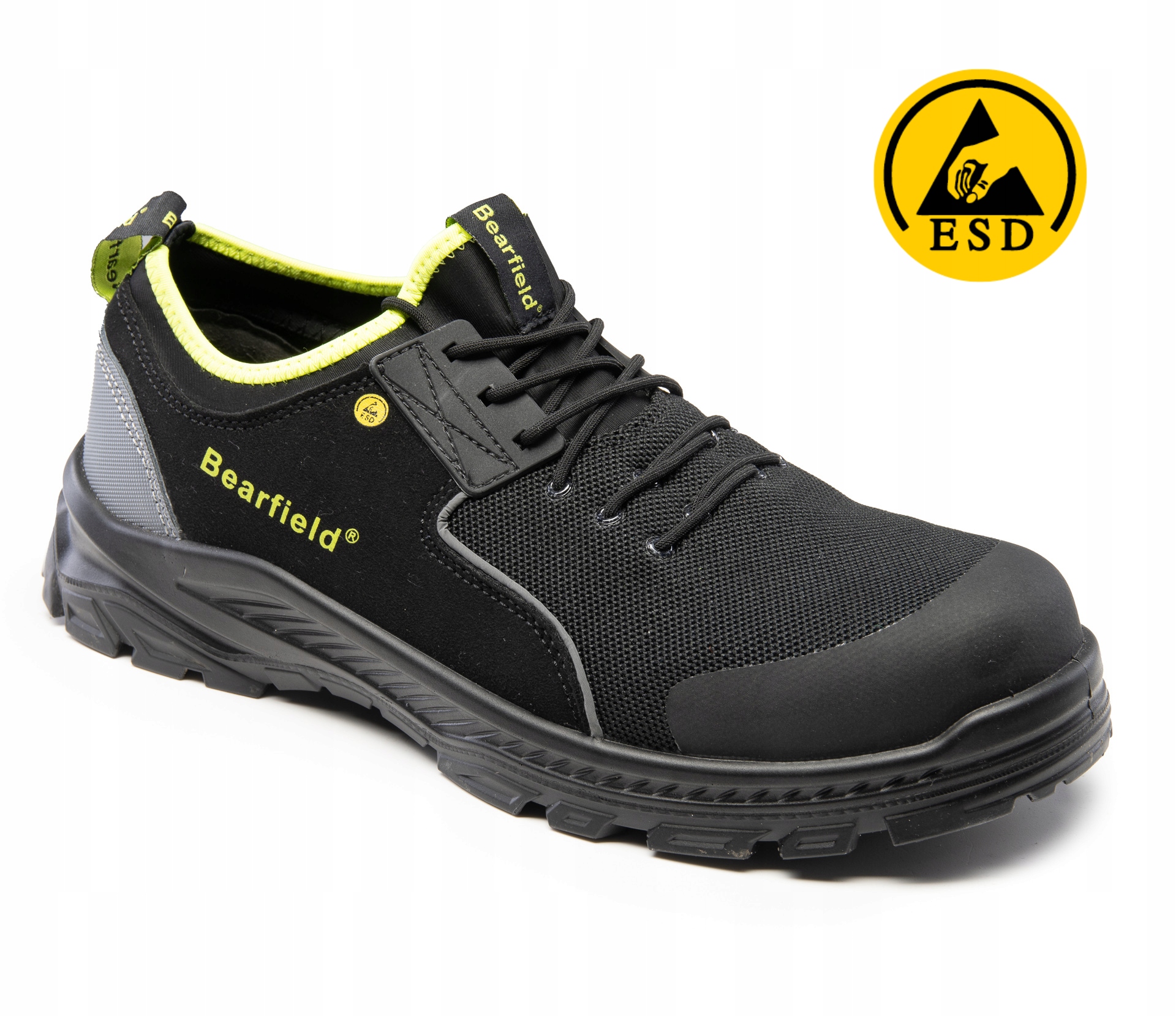 Półbuty robocze Bearfield Bolton S1PS Sr Fo Esd Czarne 46
