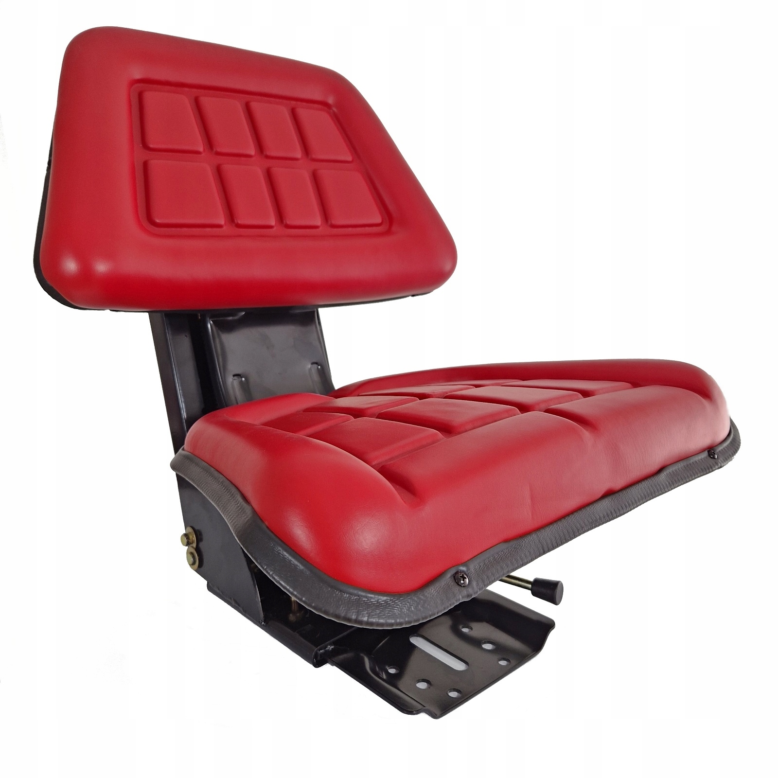 Siedzenie amortyzowane dwuczęściowe czerwone. C360