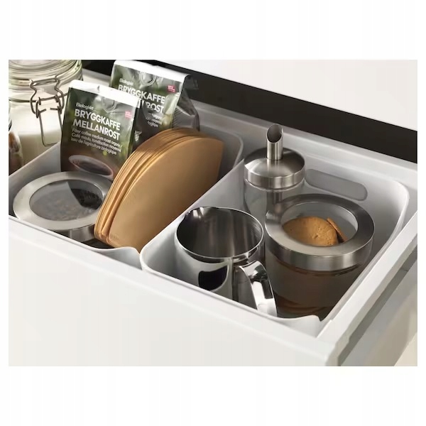 IKEA VARIERA pudełko, pojemnik biały połysk 24x17 Kod producenta 301.550.19