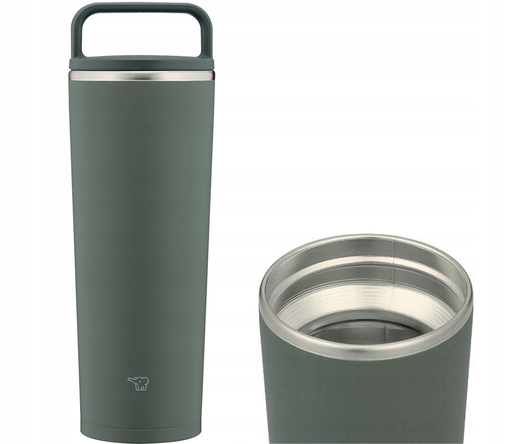 Termohrnek termoska na nápoje Zojirushi SX-JA40 400 ml zelená s rukojetí