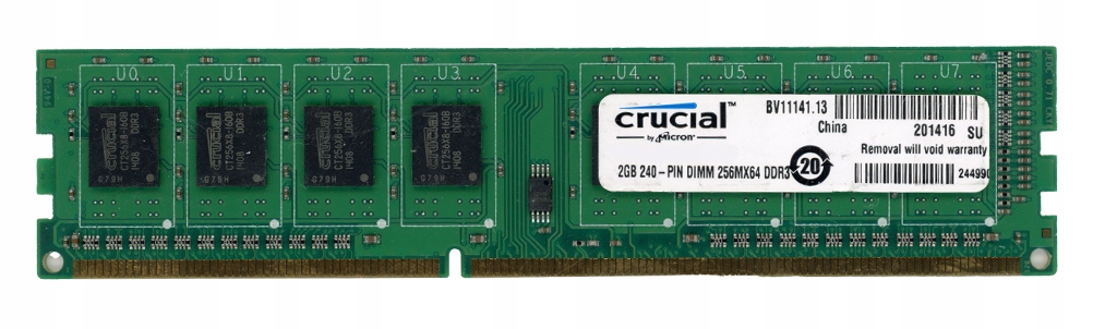 Crucial 2GB DDR3 1333MHz PC3-10600U nonECC