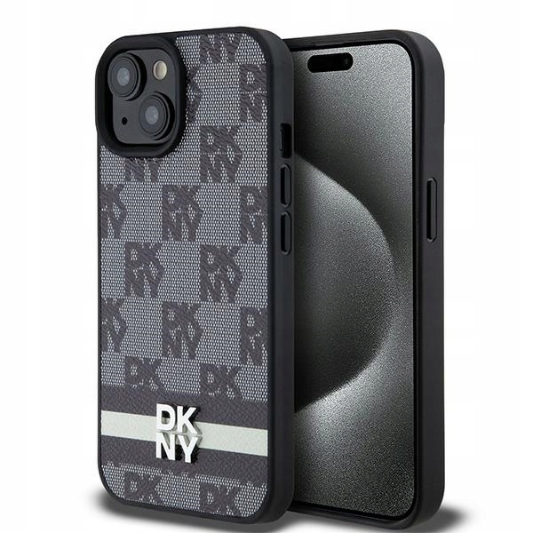 Dkny DKHCP14SPCPTSSK Pouzdro na iPhone 14 15 13 6,1" černé/černé, kožené