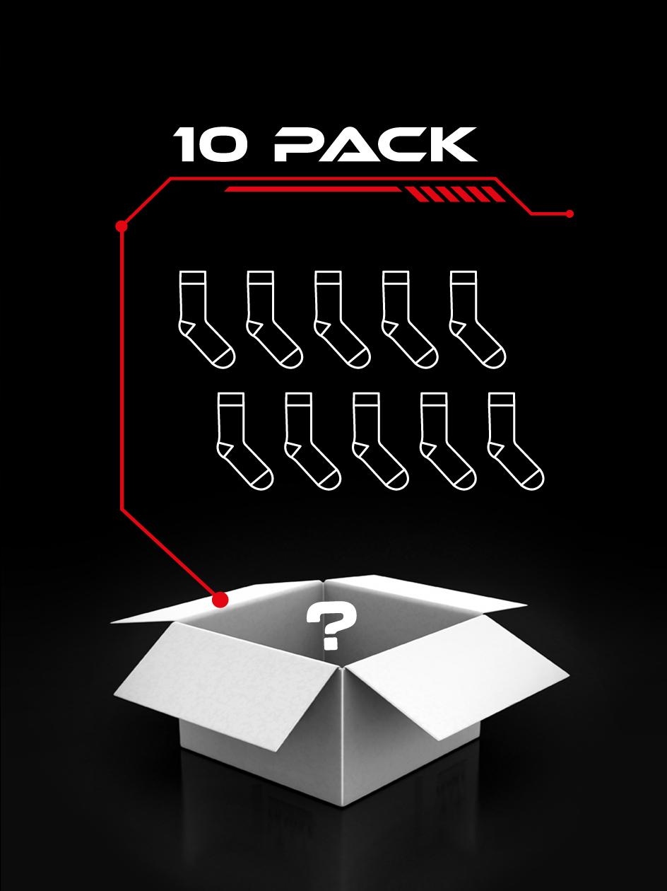 Kolorowe Skarpety 10 Par Blind Box Różne Wzory Materiał dominujący bawełna