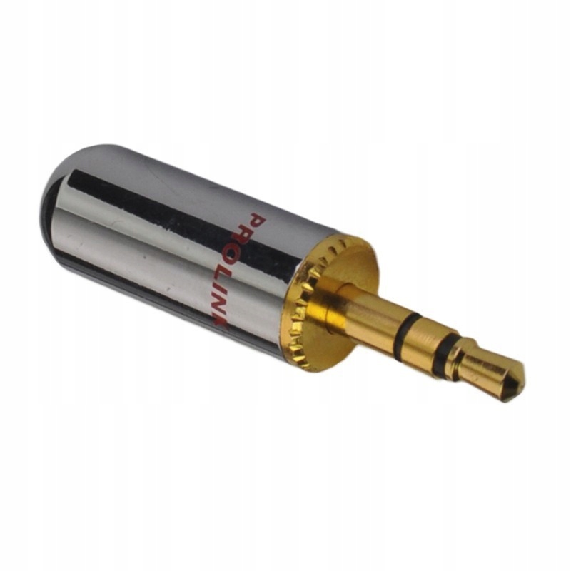 Wtyk Prolink TPJ-0354 Jack 3,5 mm złoty