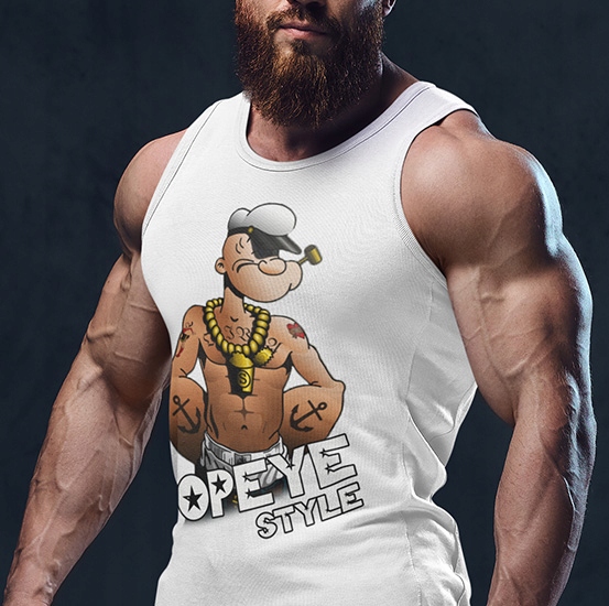 TANK TOP FILMY ANIMOWANE POPEYE STYLE Marka inna
