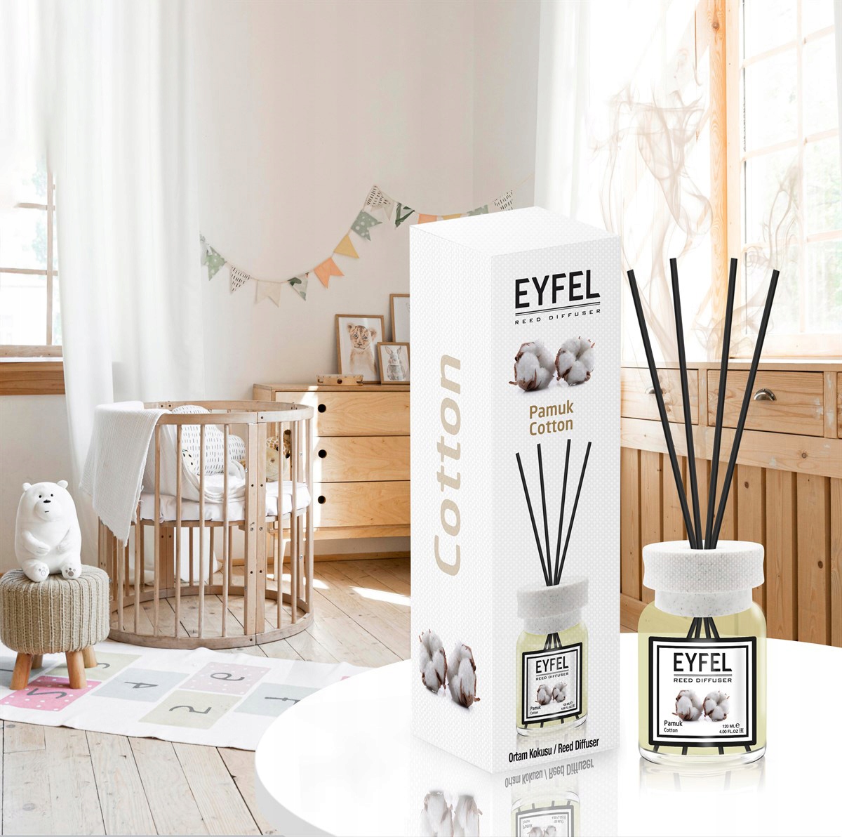 BAWEŁNA EYFEL - ZAPACHY DO DOMU PATYCZKI 120ml EAN (GTIN) 8681301038064