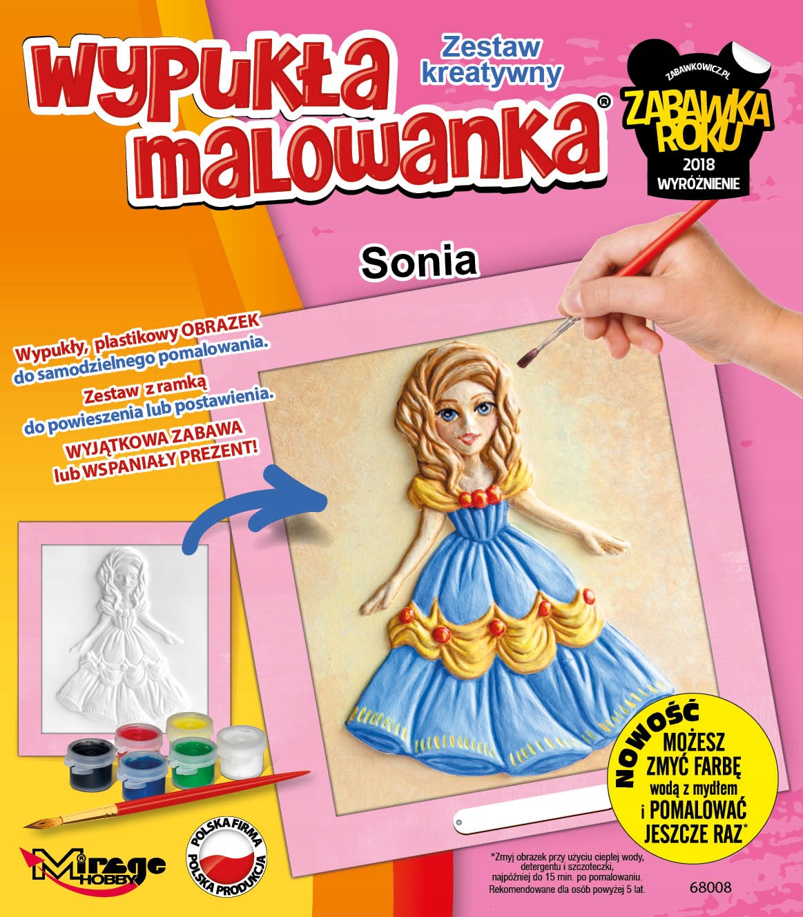 

Wypukła Malowanka Księżniczka Sonia Zestaw Kreatyw