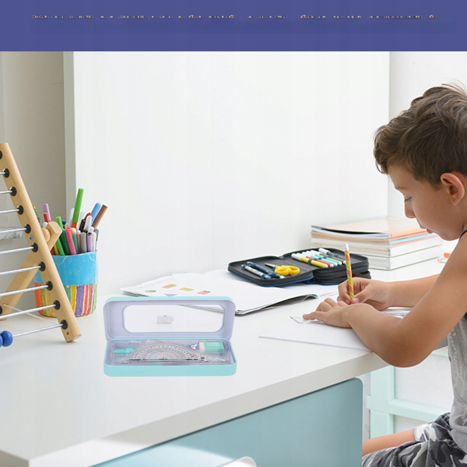 RYSUNEK KOMPASÓW GEOMETRIA ZESTAWU UCZNIÓW Marka bez marki