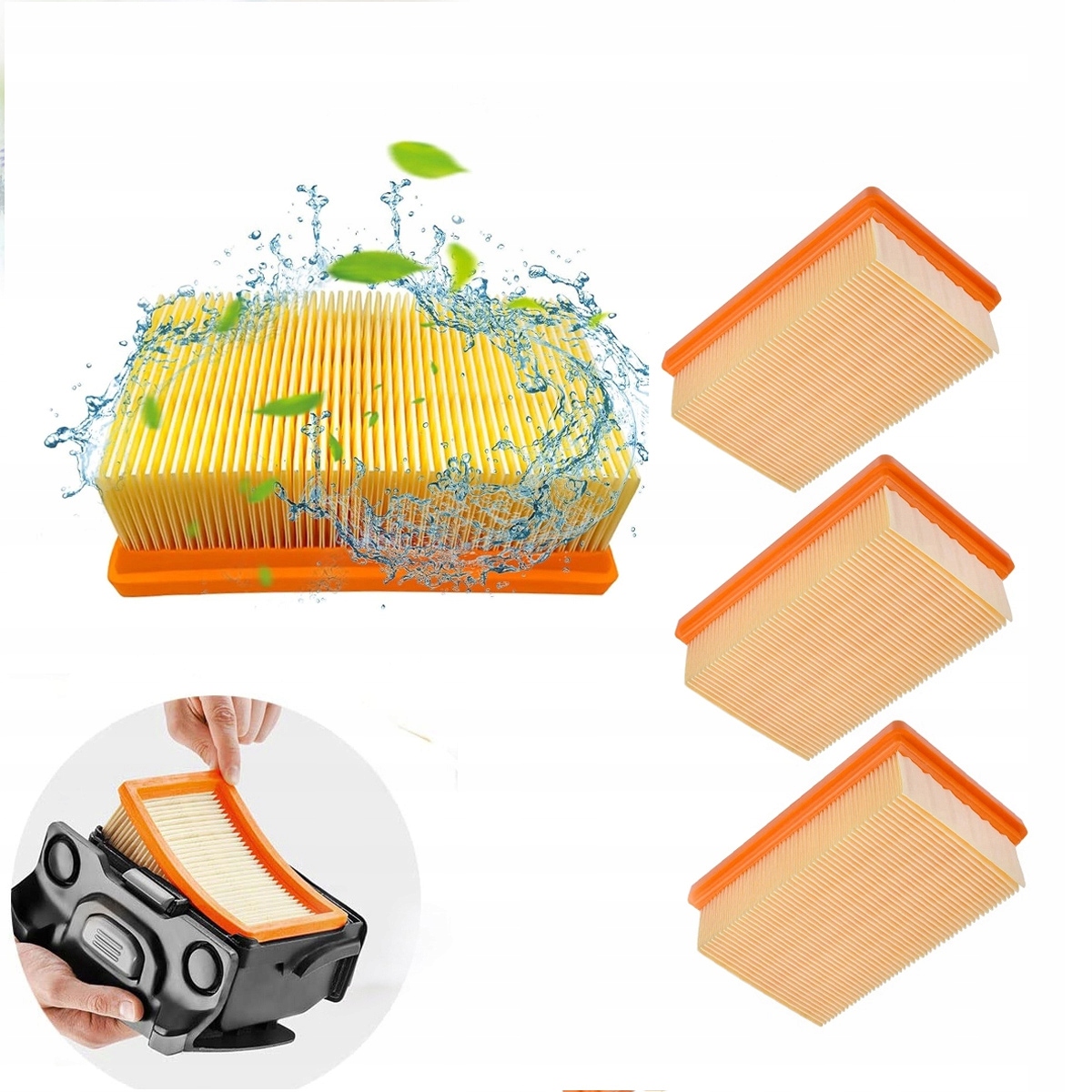 4x Filtr Wzmocniony Do Karcher WD4 WD5 WD6 MV4 MV5 MV6