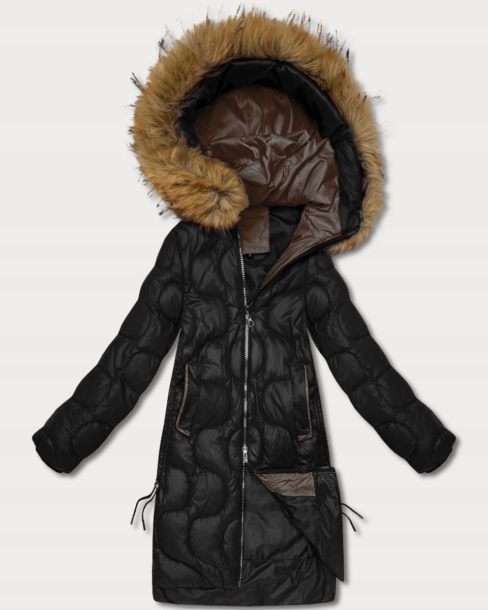 Zimní Bunda Kapuce 5M3351 Černá M (38)