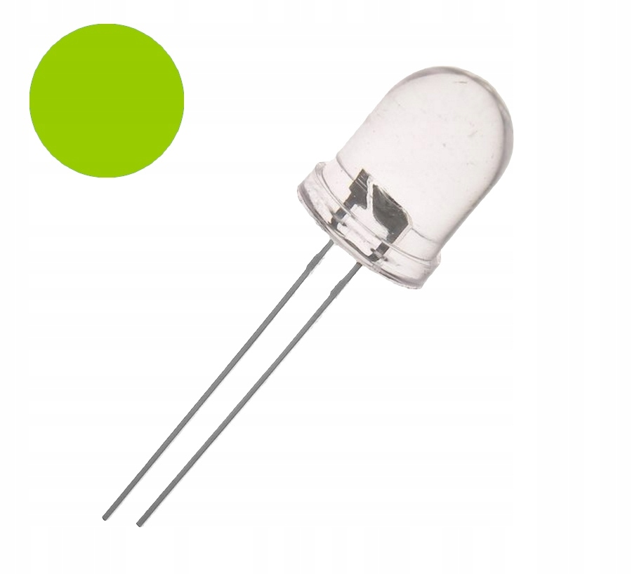 

Dioda Led 10mm Zielona Green 10000mcd Rezystor 12V