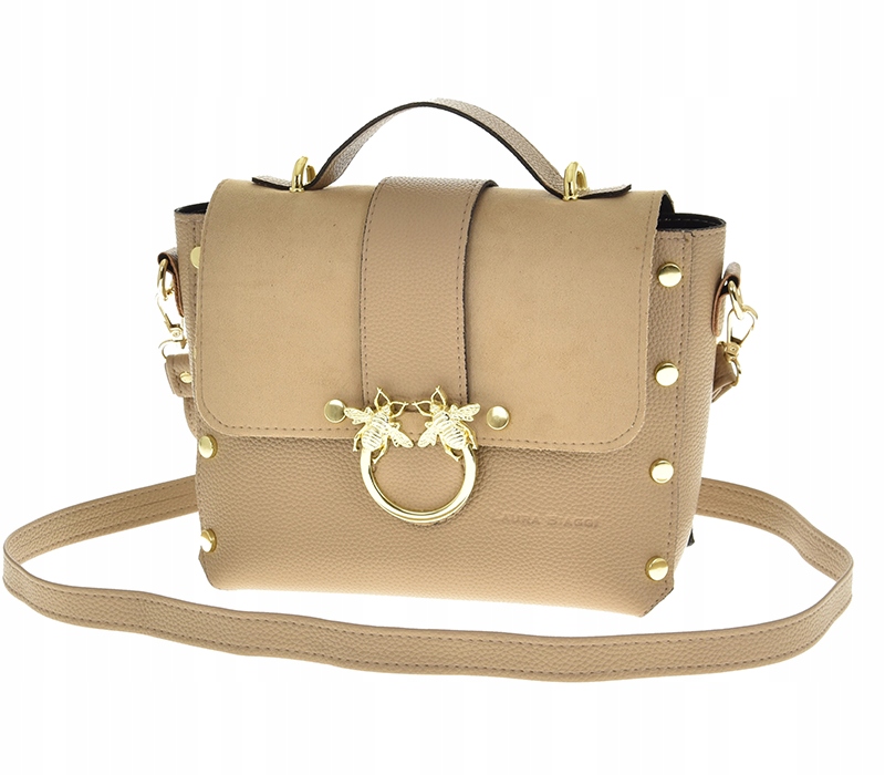 Laura Biaggi kabelka přes rameno eko kůže Tmavě béžová