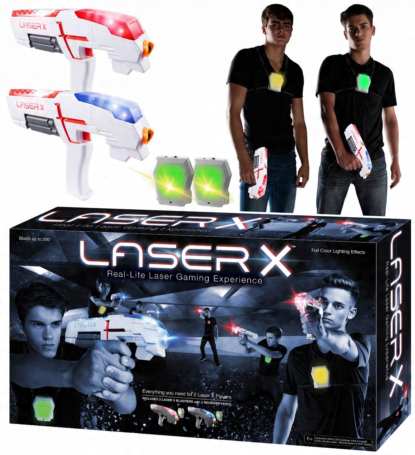 

Laser X dwa blastery pistolety na podczerwień
