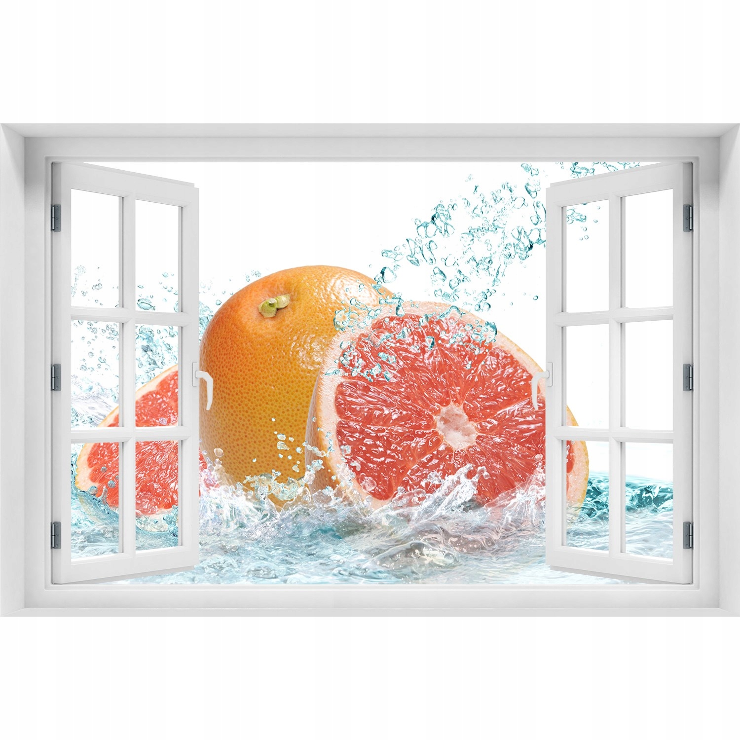 

Naklejka 3D Okno na ścianę Grejpfruty 150x100