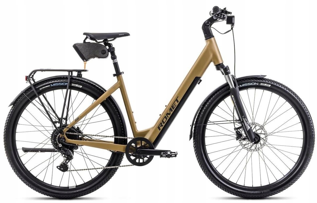 Rower elektryczny 28 Romet e-MODECO Suv 1.0 504WH złoto-czarny