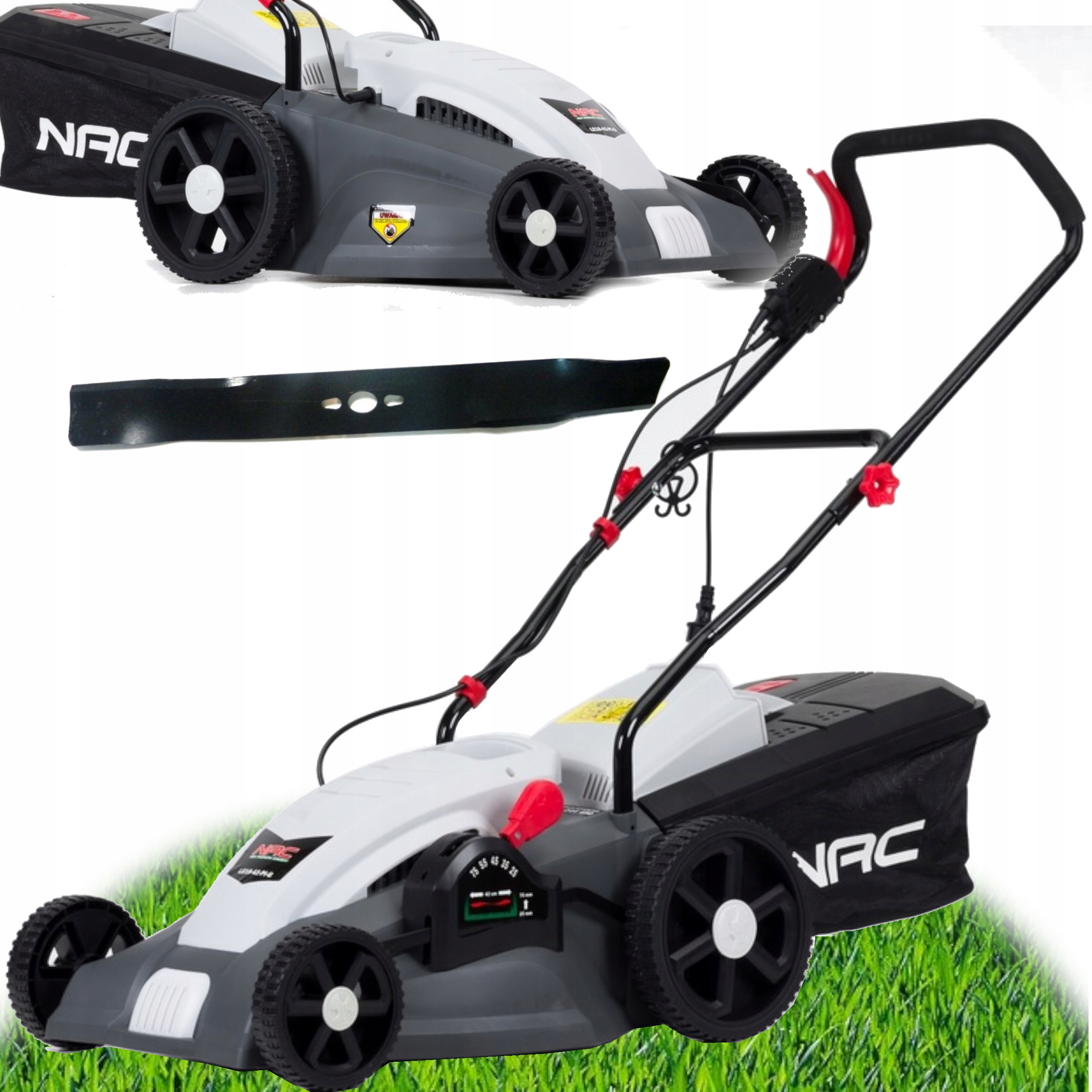 

Kosiarka Elektryczna Nac 1800W Indukcyjna 42cm 3w1