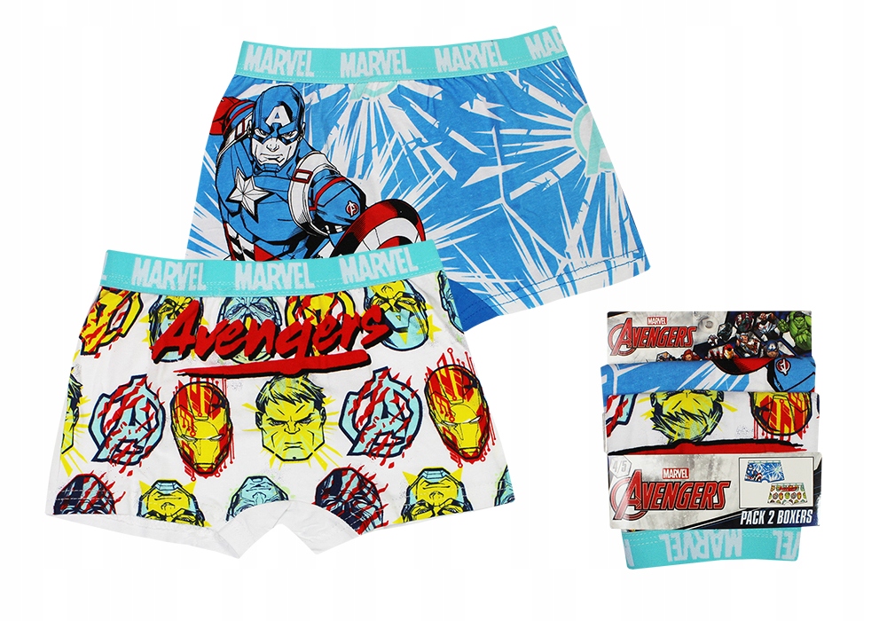 

Avengers Marvel Bokserki Chłopięce 2-PAK 6/8 Lat