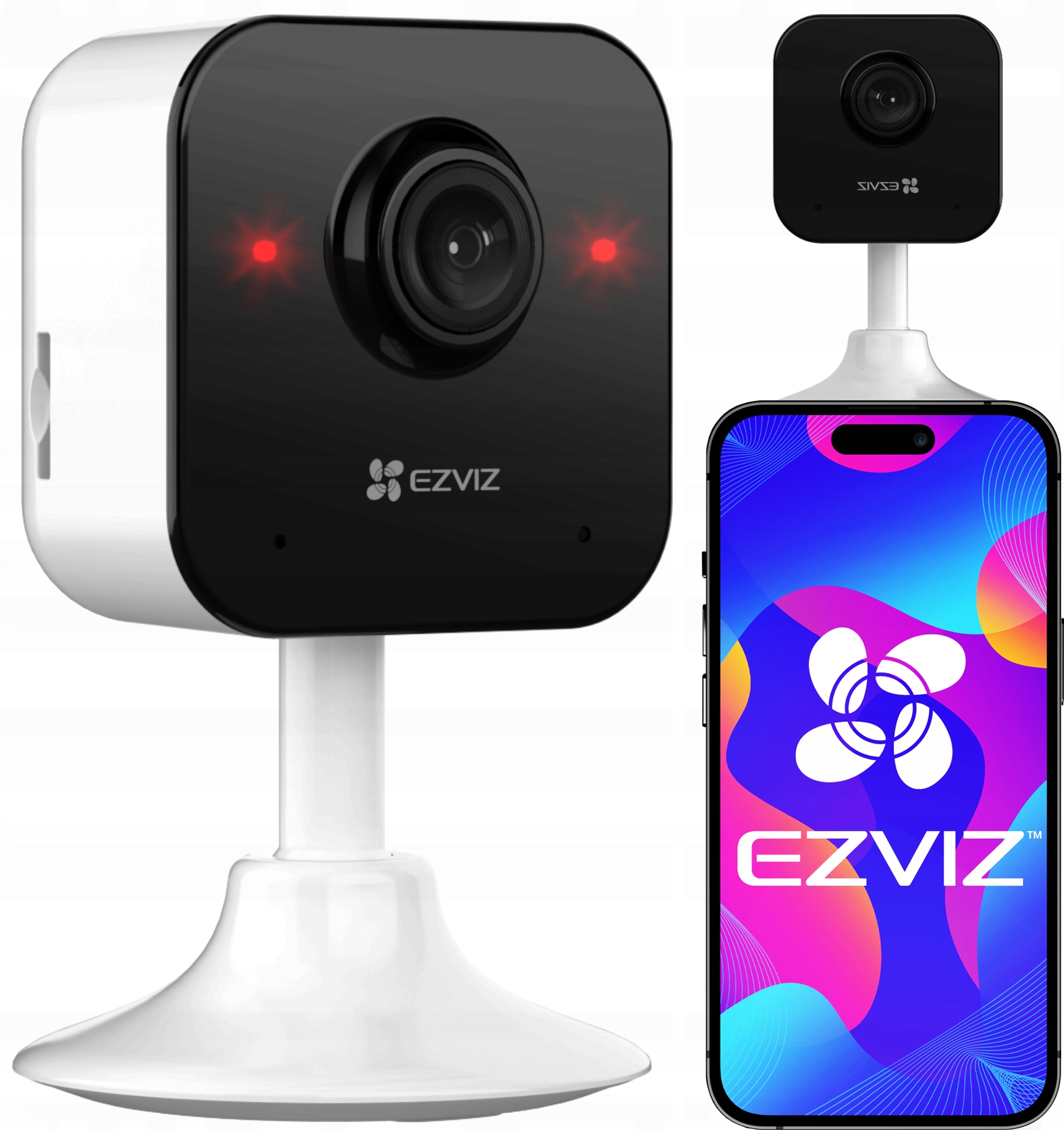 Vnútorná WiFi kamera Ezviz H1c FullHD Mikrofón Infračervený reproduktor