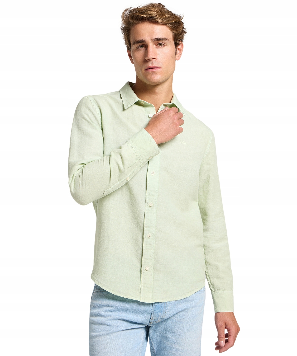 Košile Lee Patch Shirt 112363905 Soft Sage M