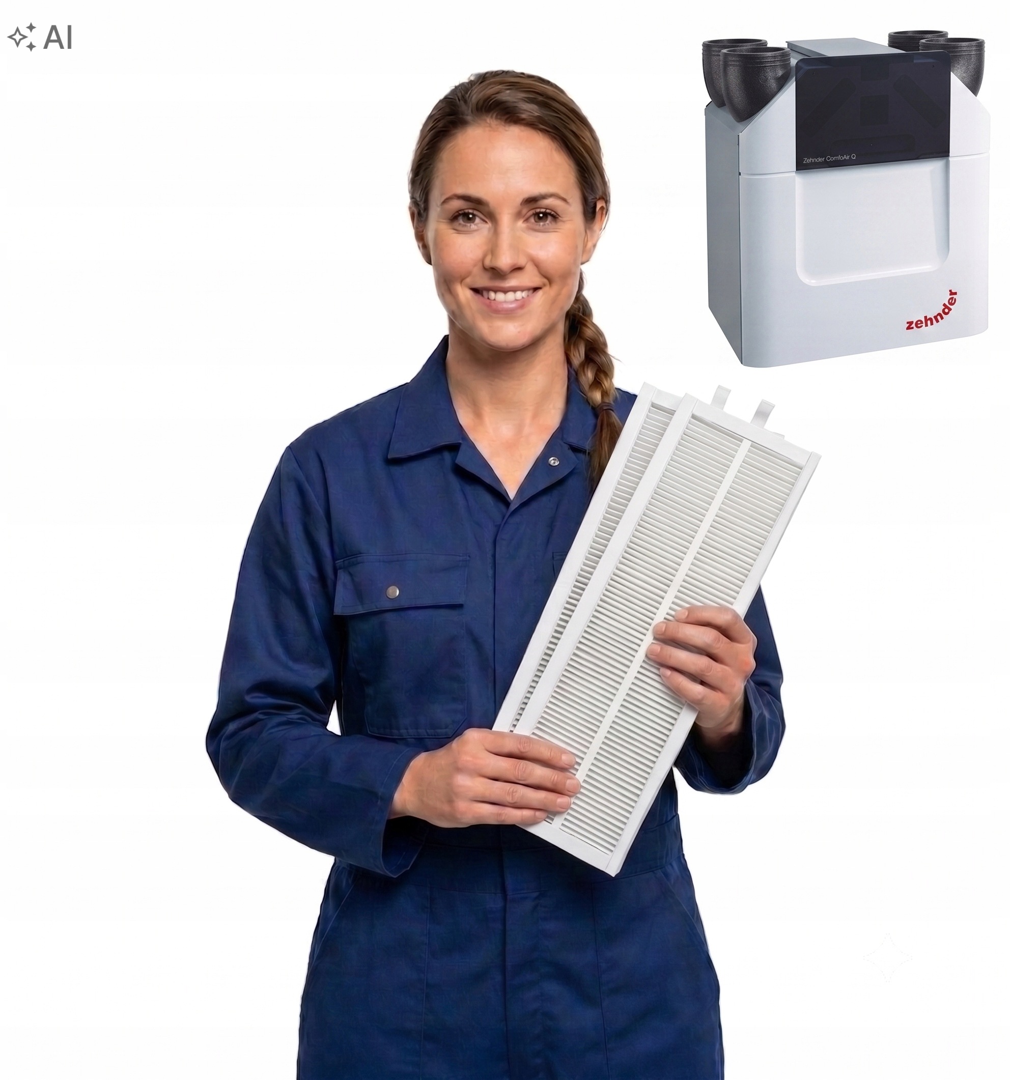 Filtry do rekuperátoru Zehnder Comfoair Q350 Q450 Q600 G4 F7 Sada 2 ks