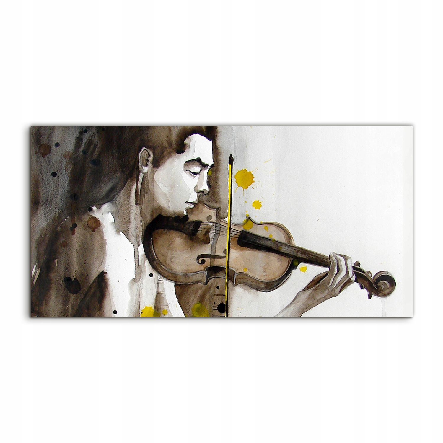 

Fotoobraz akryl 120x60 z grafiką Portret Skrzypce