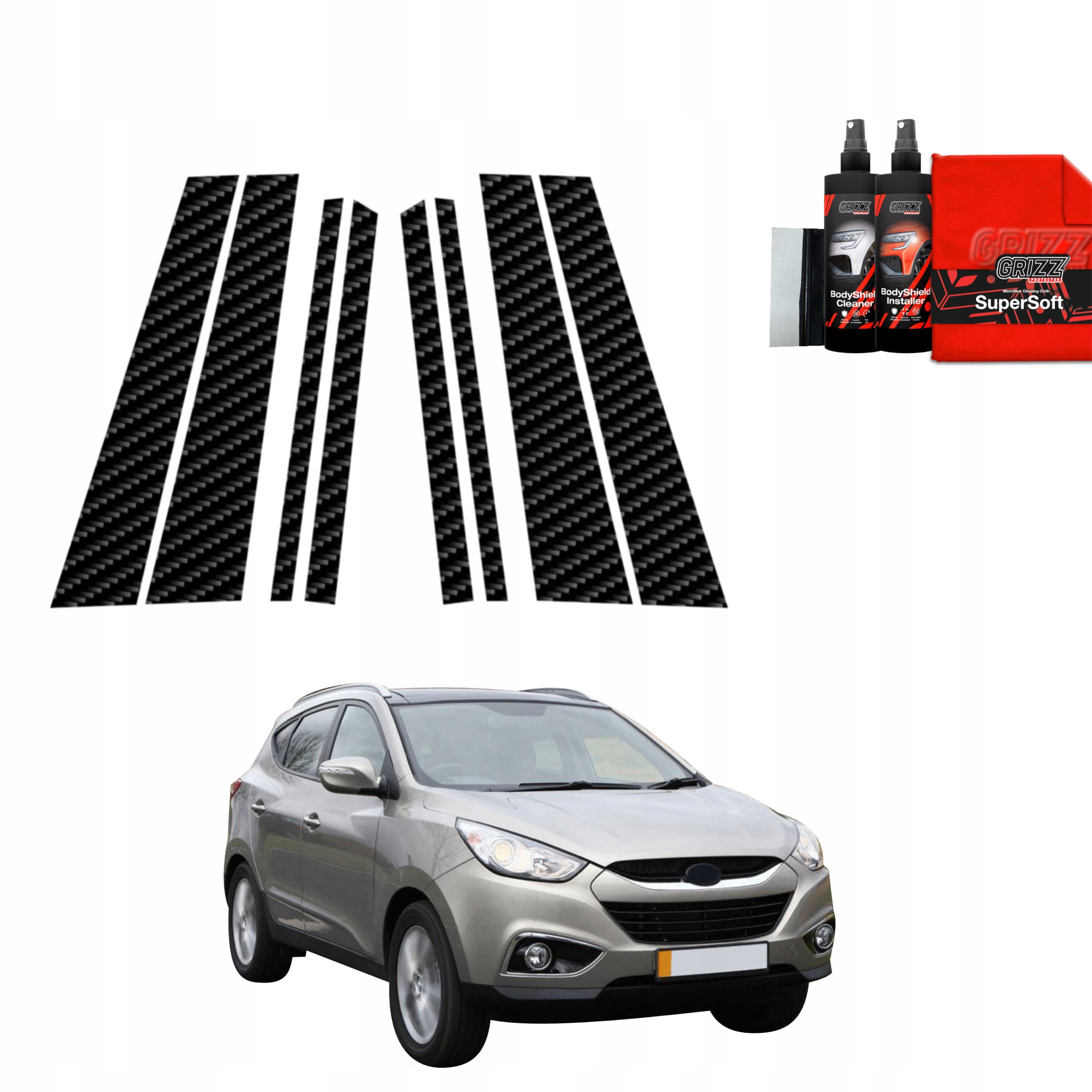 8v1 Fólie na sloupky pro Hyundai ix35 (2009-2013)