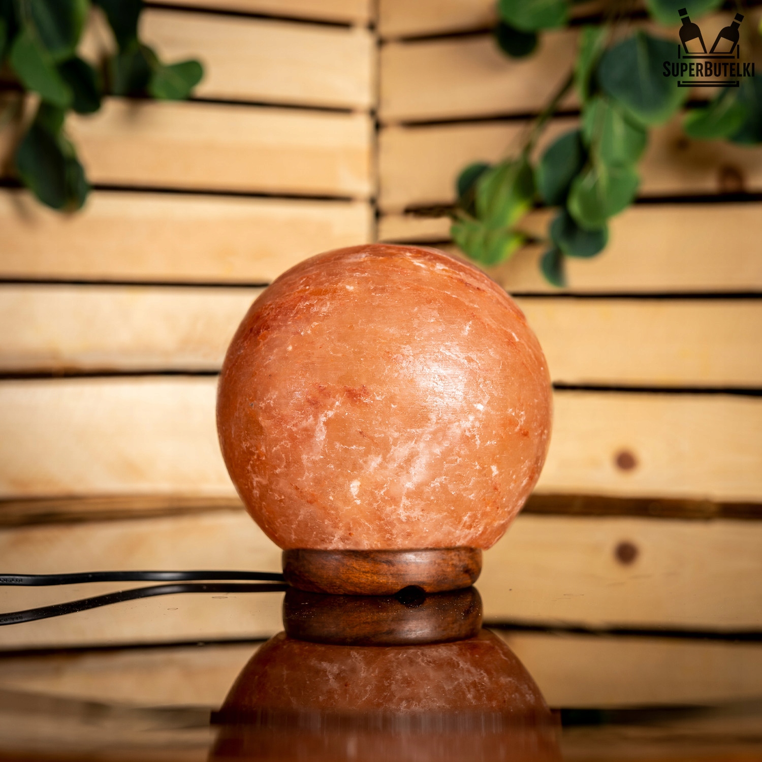 LAMPA SOLNA JONIZATOR KULA ŚREDNIA SÓL HIMALAJSKA Kolor dominujący pomarańcze i czerwienie