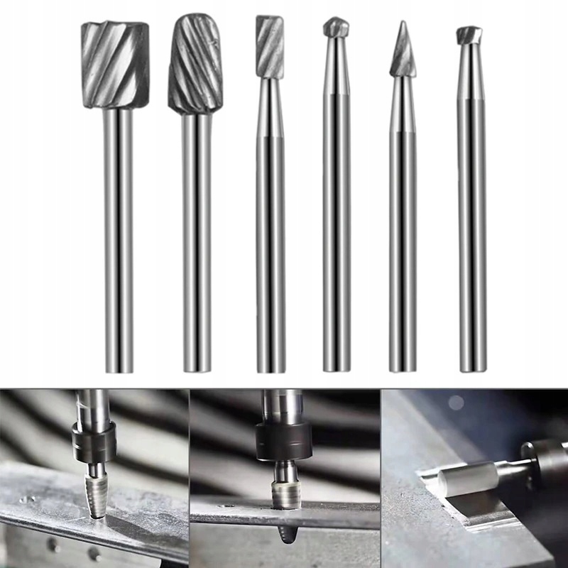 FREZ DO METALU STALI FREZY MINI SZLIFIEREK MINISZLIFIERKI DO MINISZLIFIEREK Materiał wykonania HSS