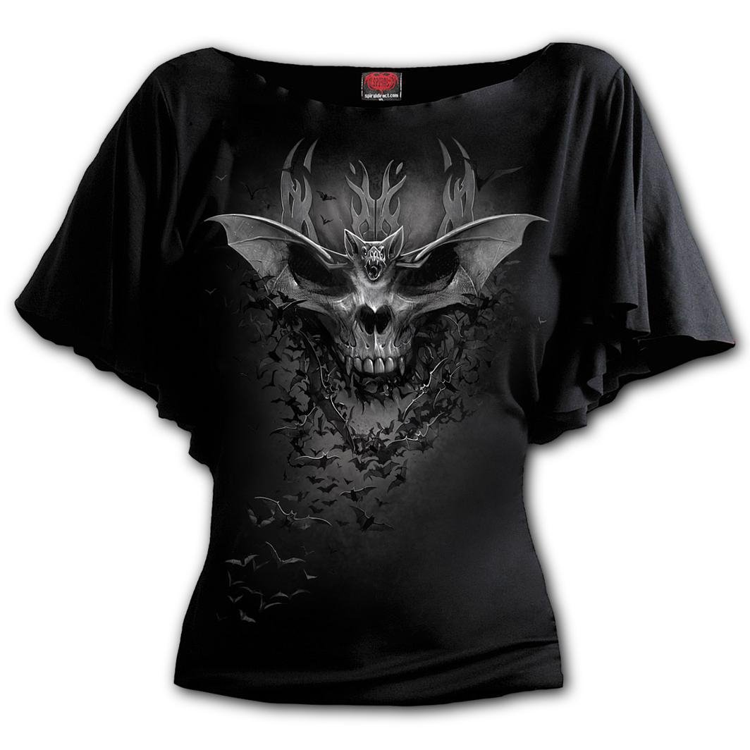 Bat Skull Bat Spiral Dámská 3XL