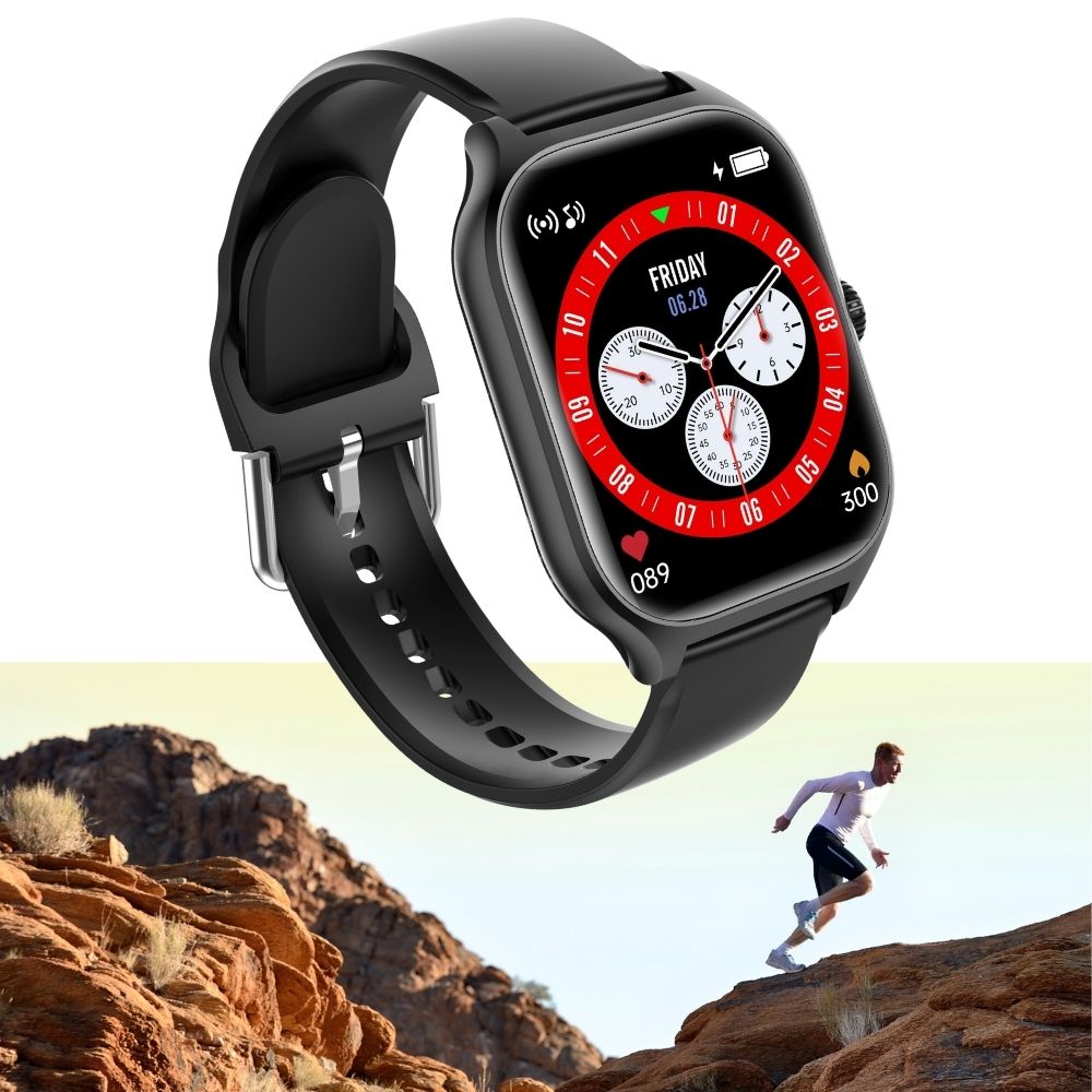 Smartwatch zegarek metal Polskie Menu Rozmowy 2 paski bransoleta PL Transmisja danych brak