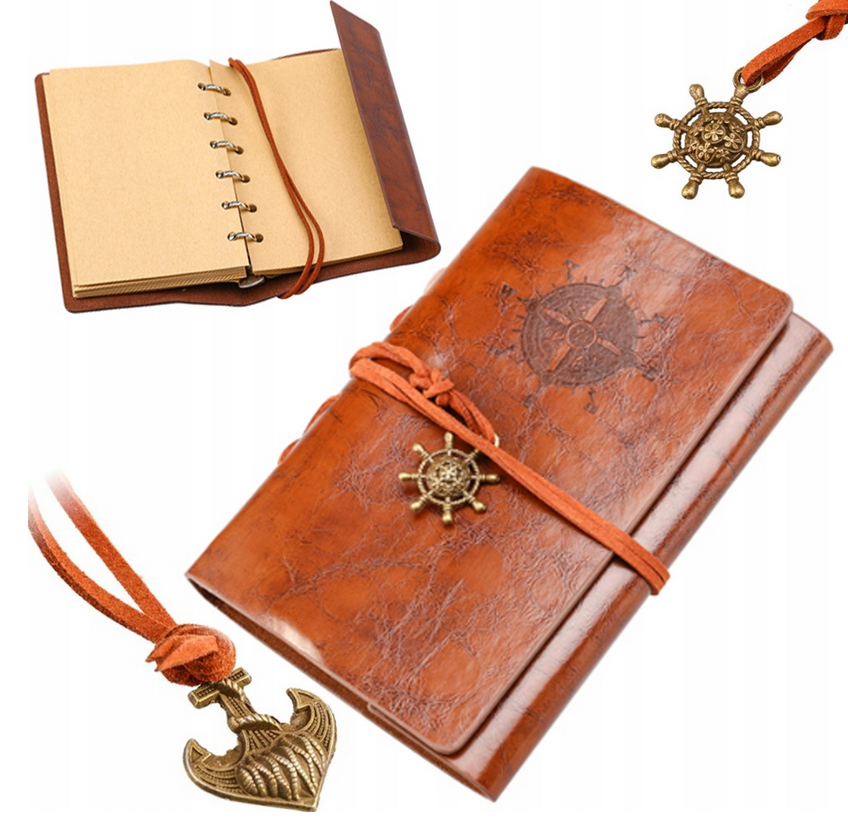

Dziennik pirata notes notatnik Nathan Drake Duży