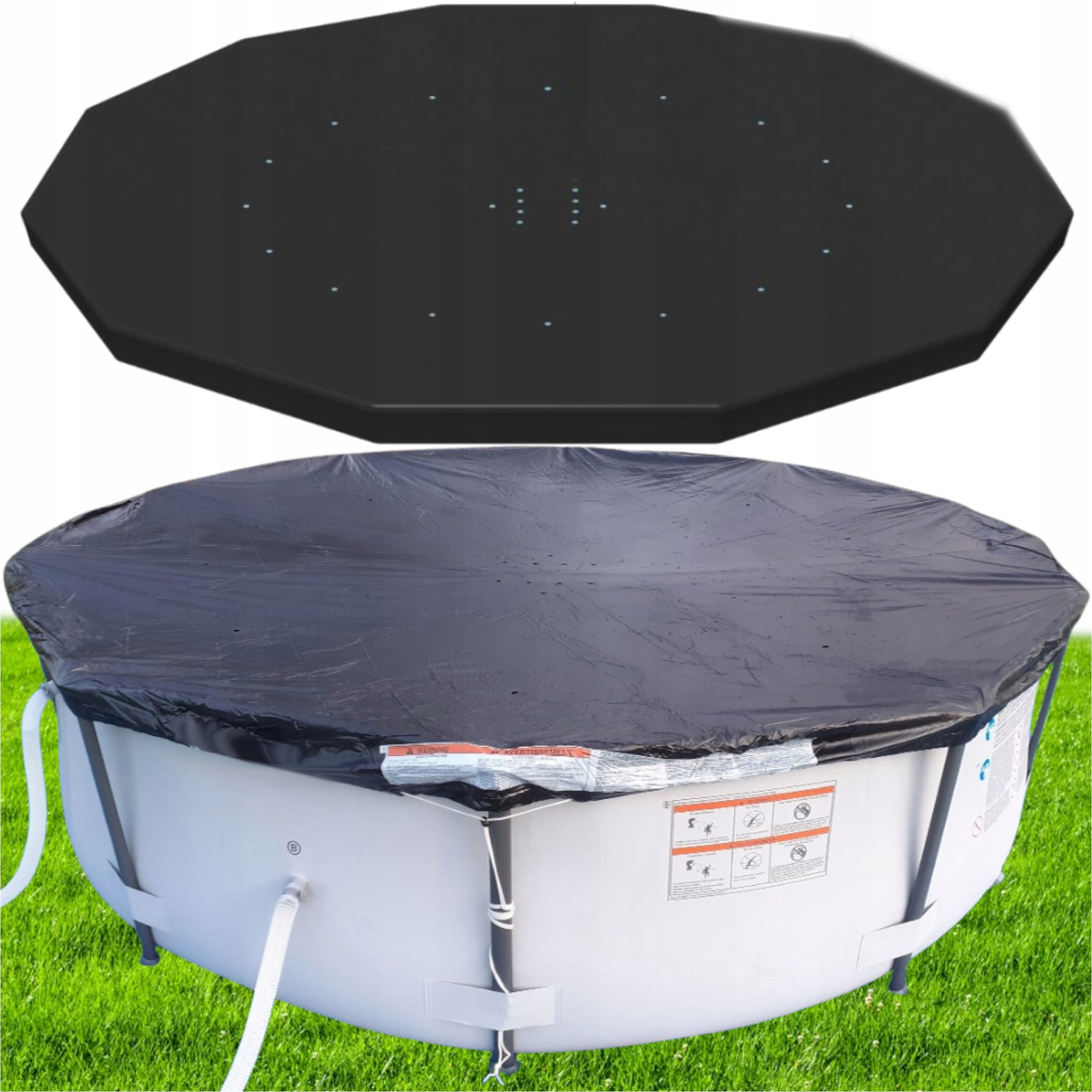 Obal Na Bazén Rámový Kulatý Krycí Plachta Bazénová Plachta