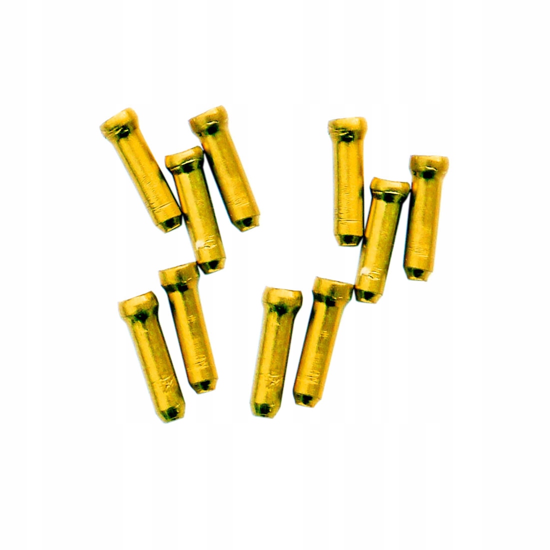 

Jagwire końcówki linek złote Komplet 10 sztuk