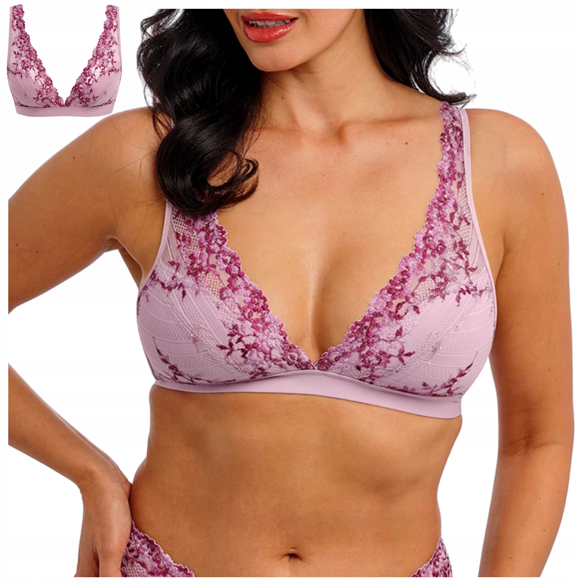 Měkká podprsenka braletka soft krajková Wacoal Embrace lace soft růžová M